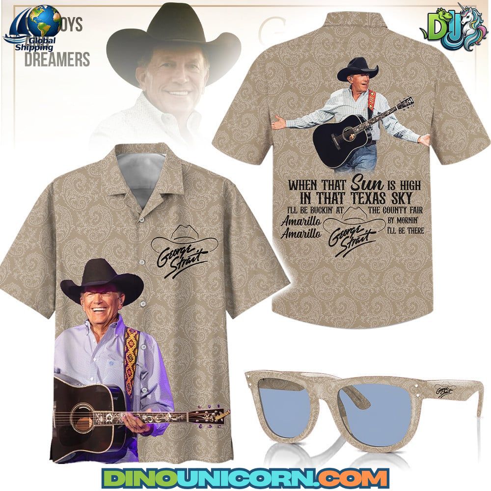 George Strait Hawaiian Shirt George Strait Hawaiian shirt featuring paisley cowboy design, country music graphic, and Texas lyric print; unisex tropical shirt blending western charm and summer style for fans and collectors.