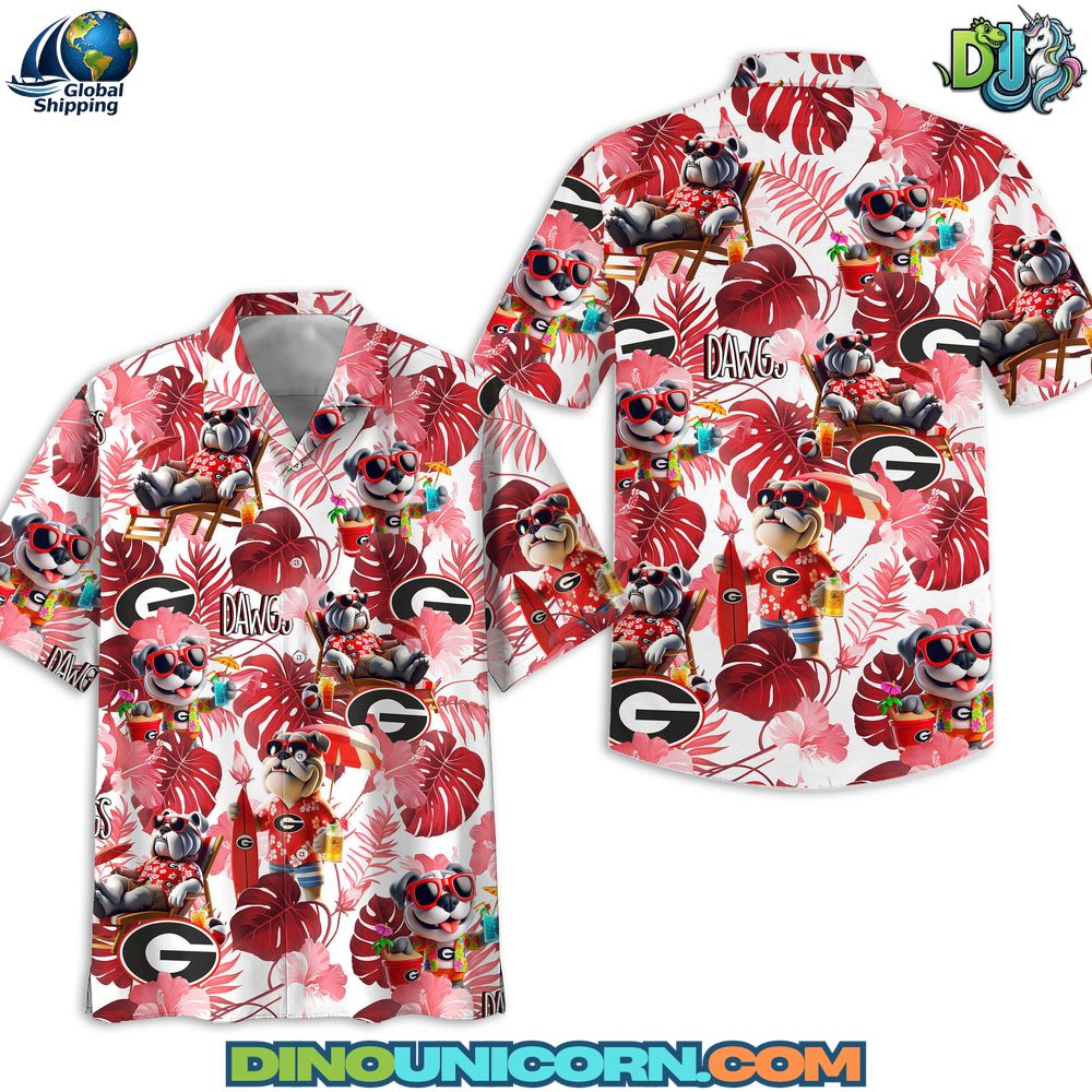 Georgia Bulldogs Football Hawaiian Shirt Georgia Bulldogs Football Hawaiian Shirt