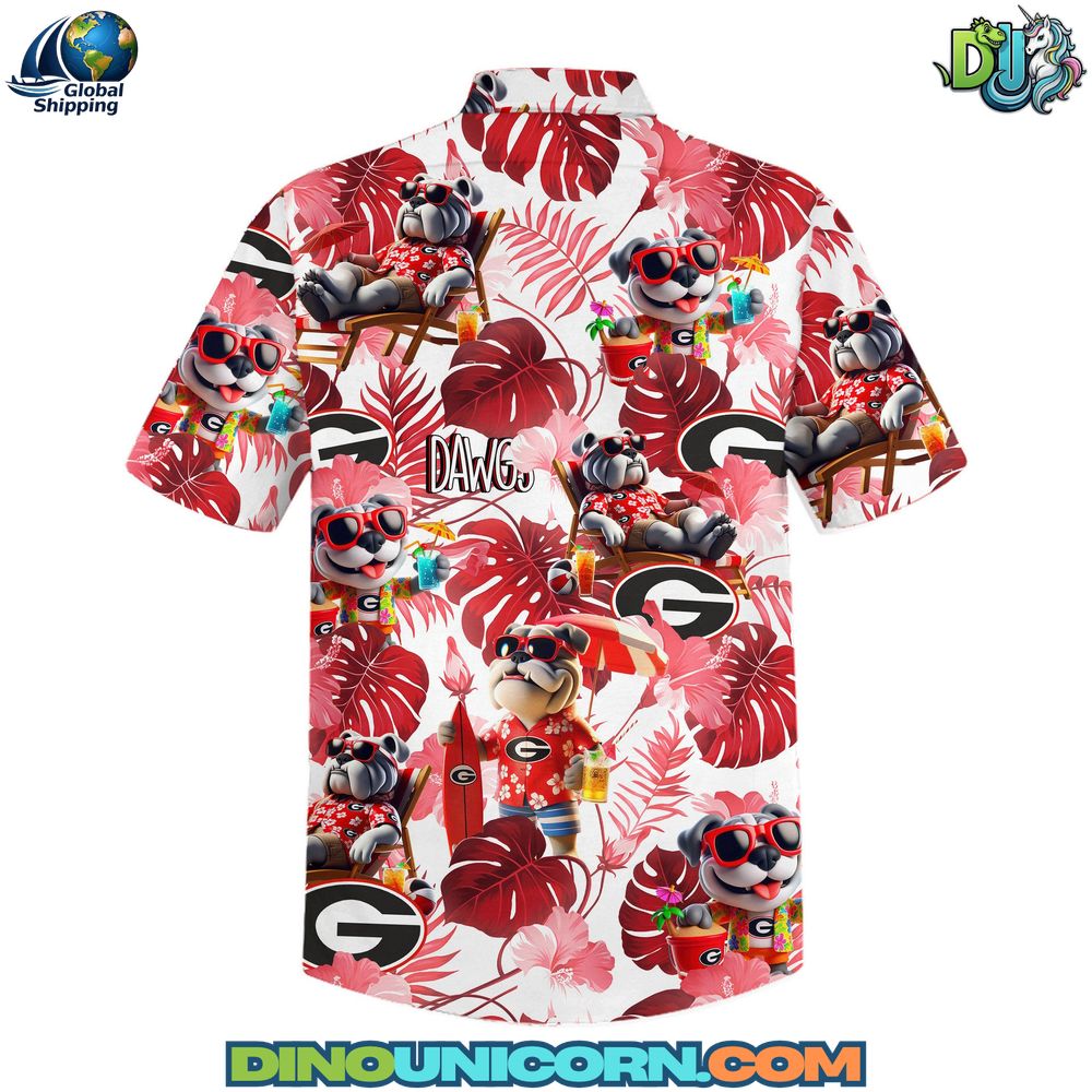Georgia Bulldogs Football Hawaiian Shirt Georgia Bulldogs Football Hawaiian Shirt