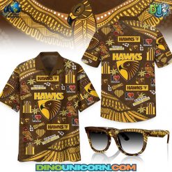 Hawthorn Football Club Hawaiian Shirt