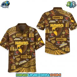 Hawthorn Football Club Hawaiian Shirt