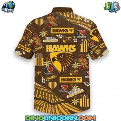 Hawthorn Football Club Hawaiian Shirt