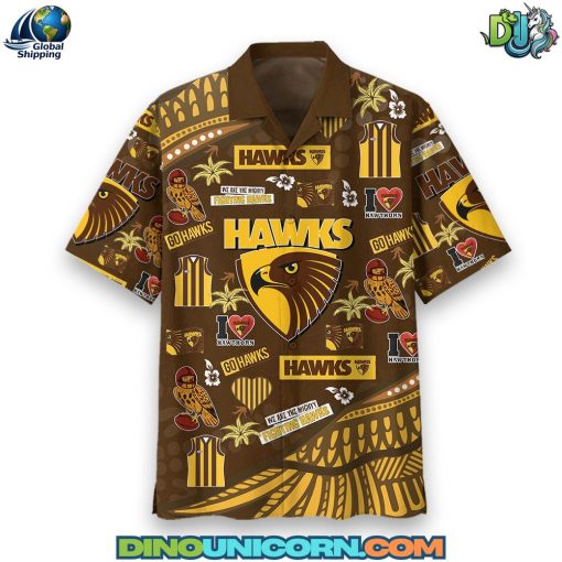 Hawthorn Football Club Hawaiian Shirt