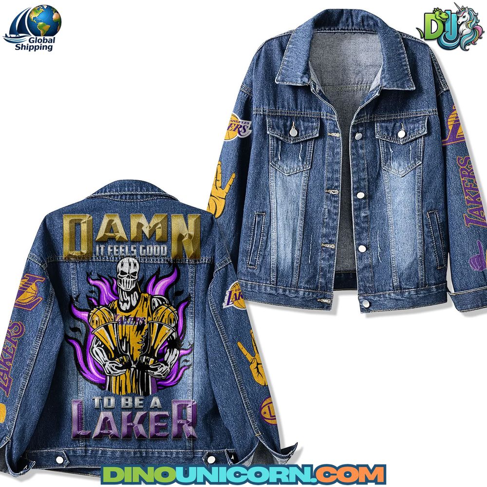 Los Angeles Lakers Denim Jacket Los Angeles Lakers Denim Jacket