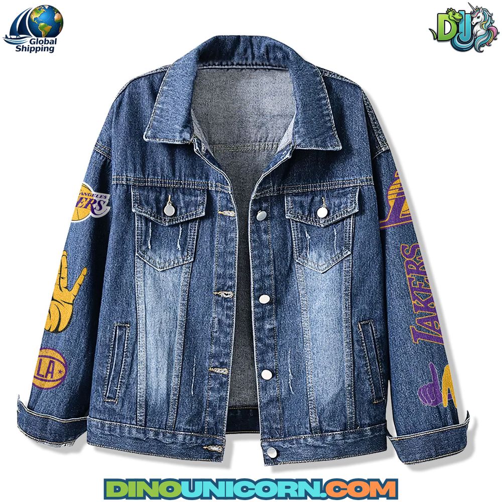 Los Angeles Lakers Denim Jacket Los Angeles Lakers Denim Jacket