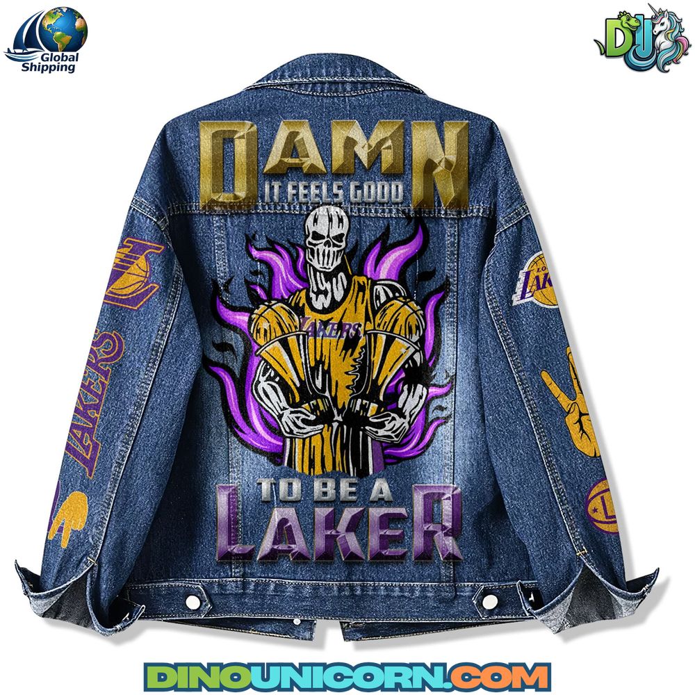 Los Angeles Lakers Denim Jacket Los Angeles Lakers Denim Jacket