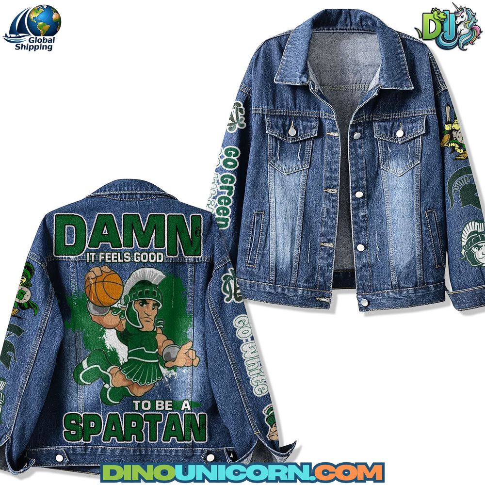 Michigan State Spartans Denim Jacket Michigan State Spartans Denim Jacket