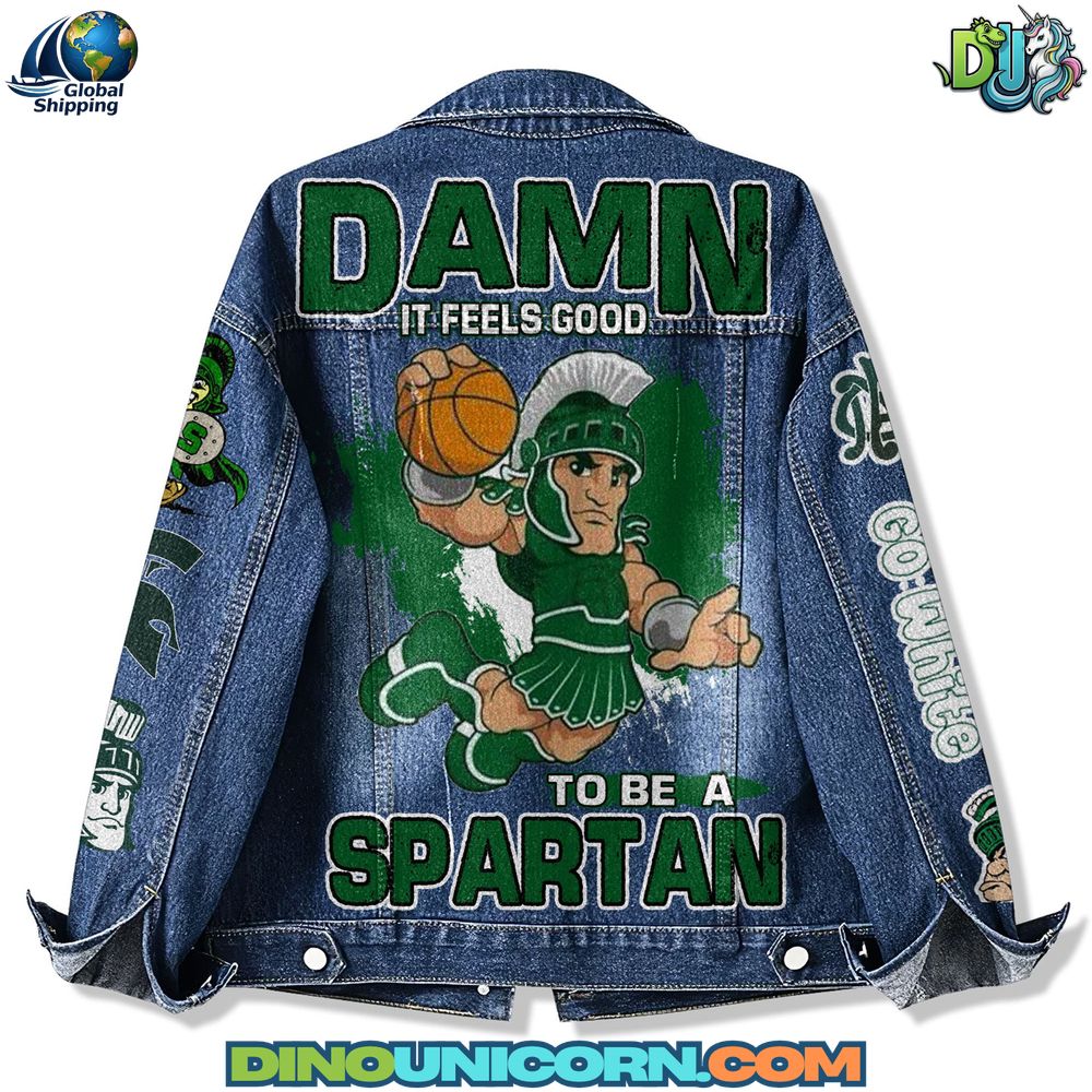 Michigan State Spartans Denim Jacket Michigan State Spartans Denim Jacket