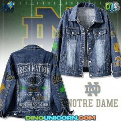 Notre Dame Fighting Irish Denim Jacket Notre Dame Fighting Irish Denim Jacket