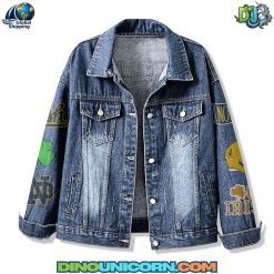 Notre Dame Fighting Irish Denim Jacket Notre Dame Fighting Irish Denim Jacket