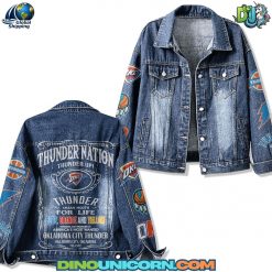 Oklahoma City Thunder Denim Jacket Oklahoma City Thunder Denim Jacket