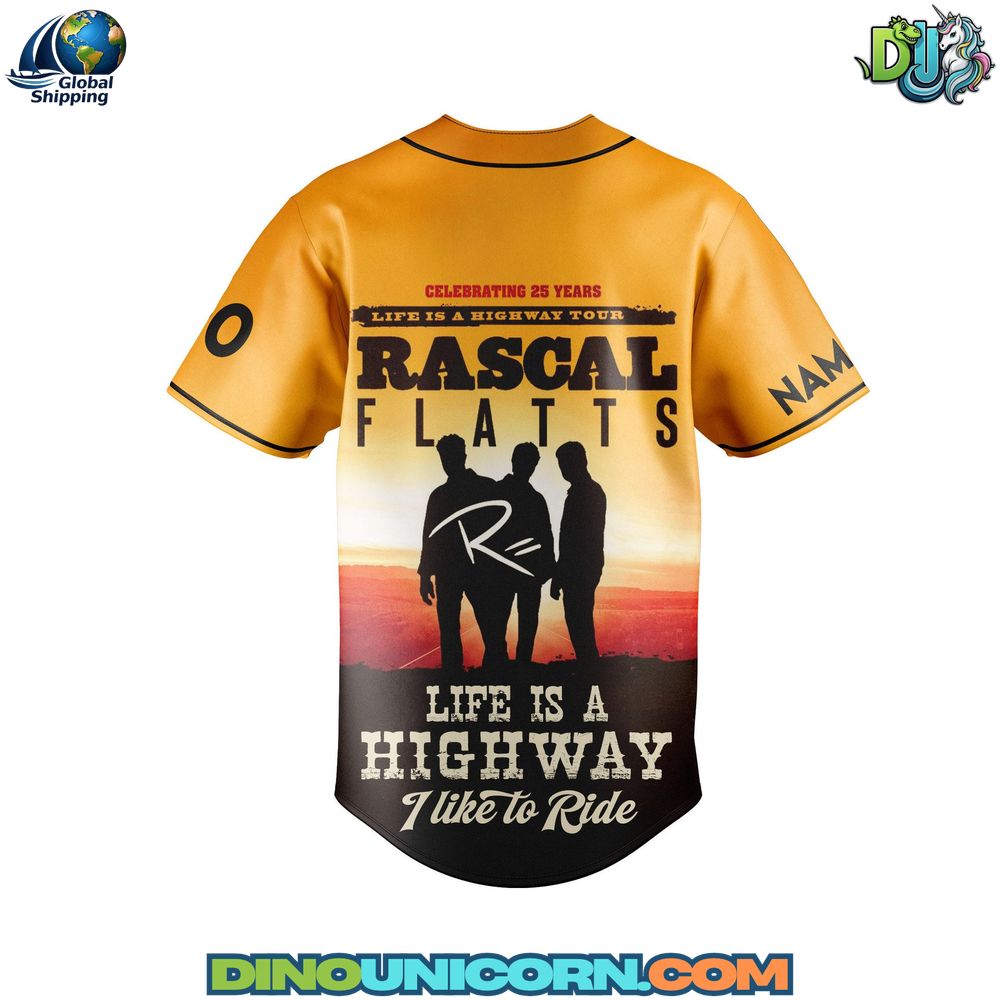 Rascal Flatts Baseball Jersey Rascal Flatts Baseball Jersey