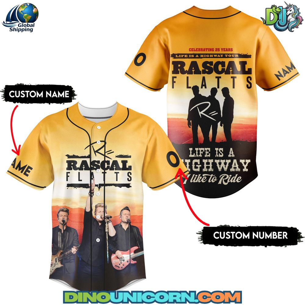 Rascal Flatts Baseball Jersey Rascal Flatts Baseball Jersey
