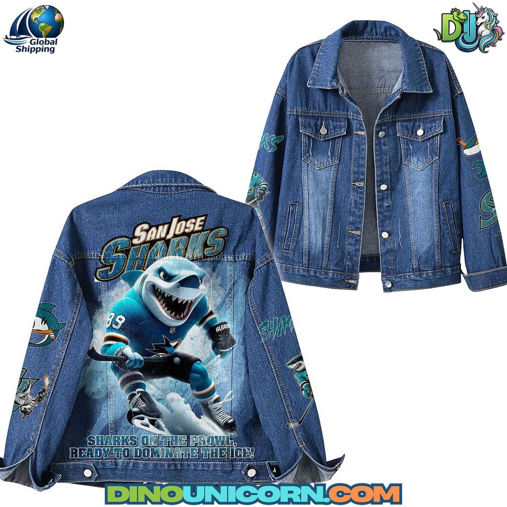 San Jose Sharks Denim Jacket San Jose Sharks Denim Jacket