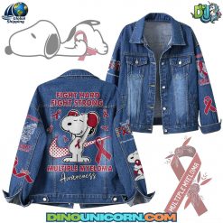 Snoopy Multiple Myeloma Awareness Denim Jacket