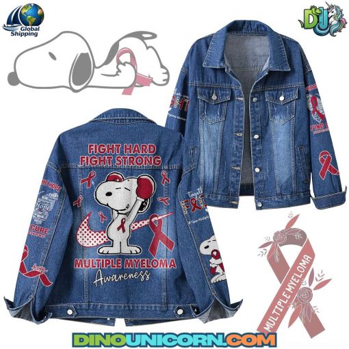 Snoopy Multiple Myeloma Awareness Denim Jacket