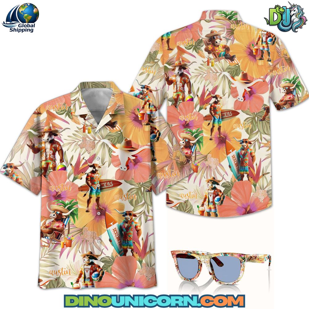 Texas Longhorns Football Hawaiian Shirt Texas Longhorns Football Hawaiian Shirt