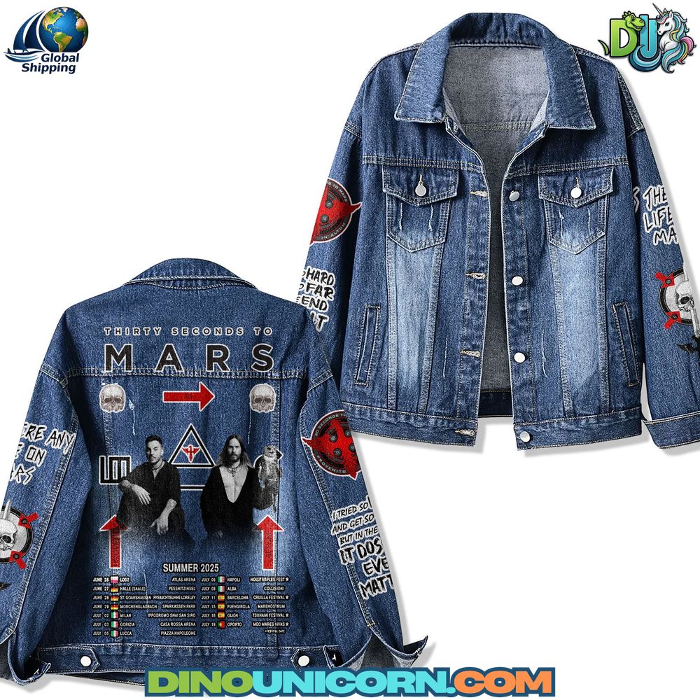 Thirty Seconds to Mars Denim Jacket Thirty Seconds to Mars Denim Jacket