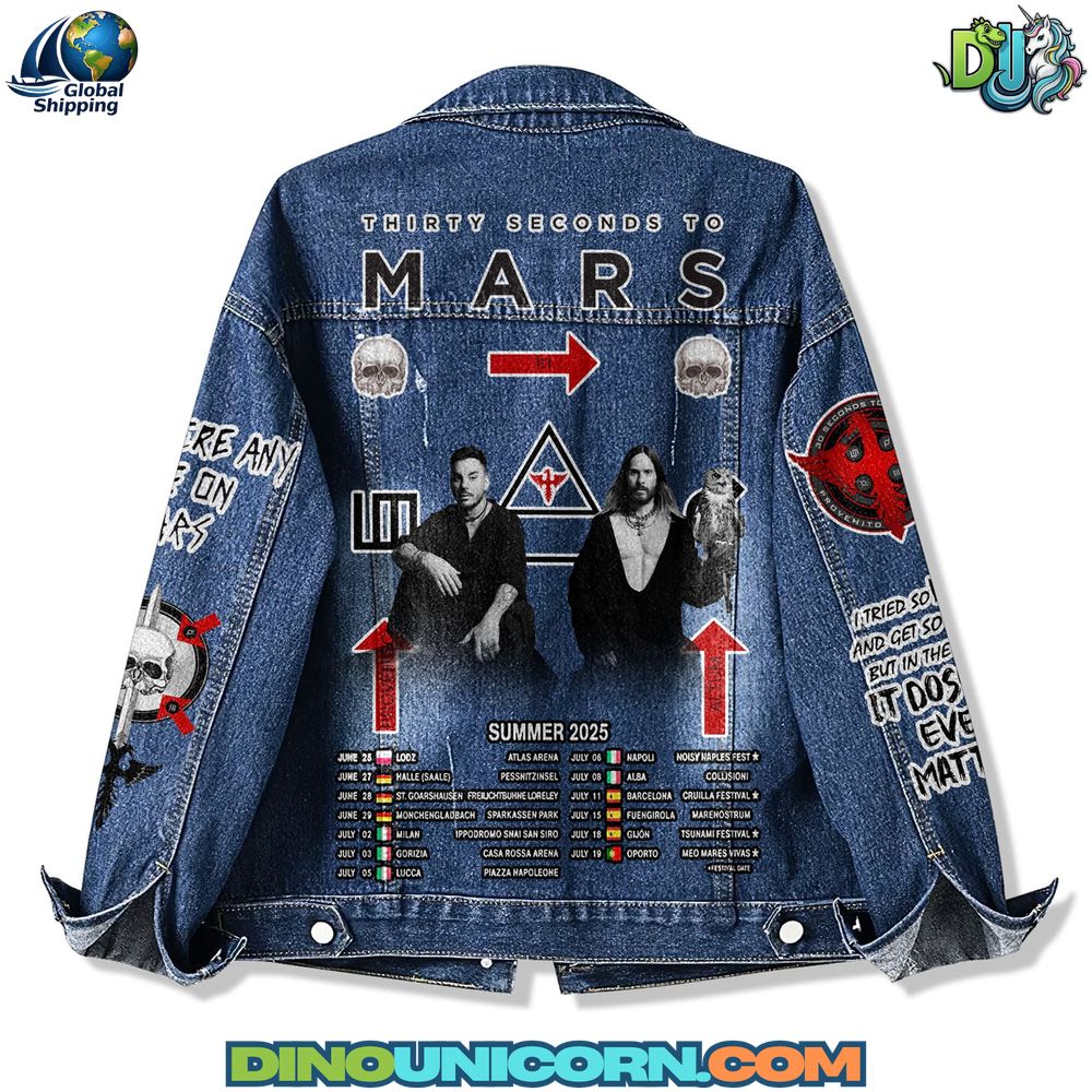 Thirty Seconds to Mars Denim Jacket Thirty Seconds to Mars Denim Jacket