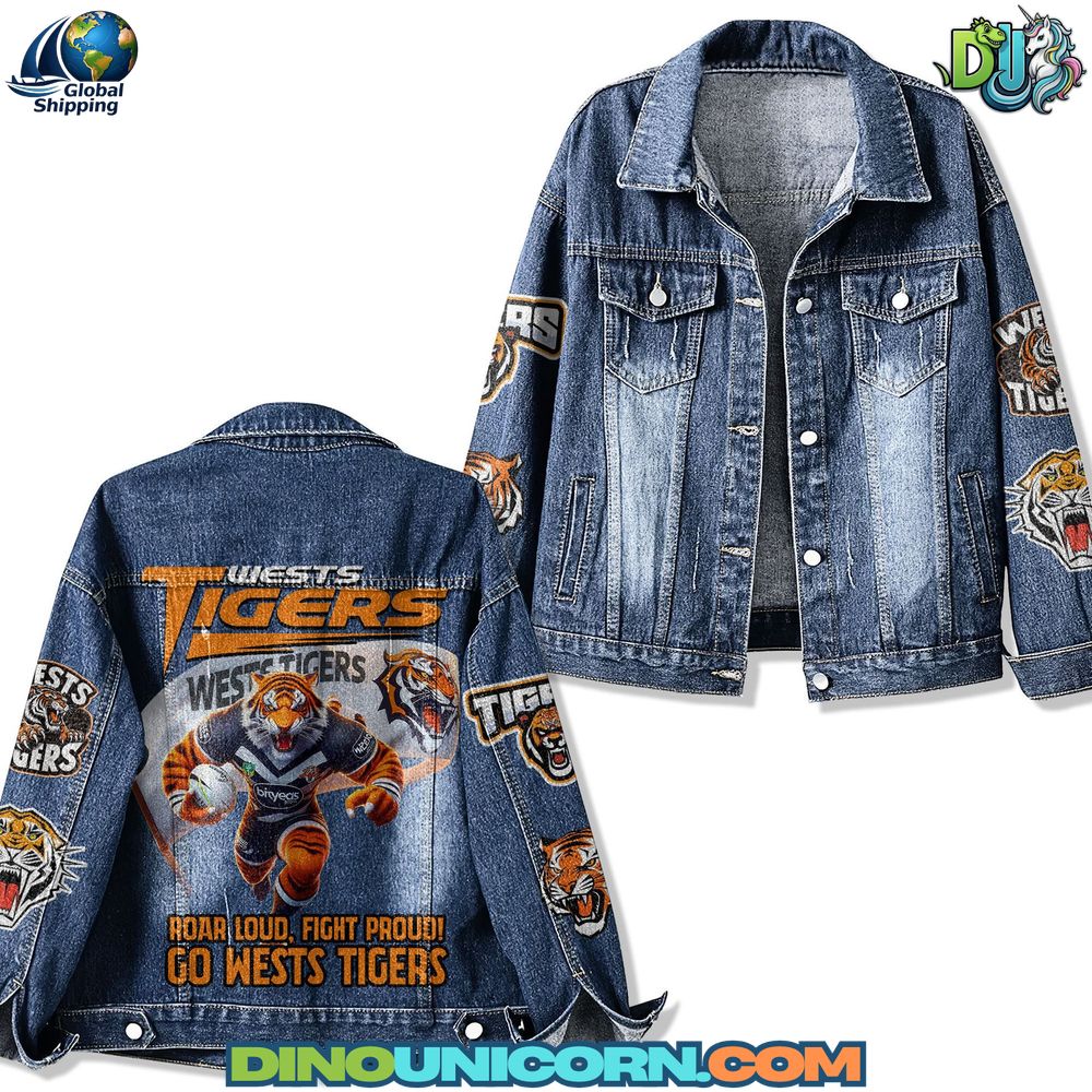 Wests Tigers Denim Jacket Wests Tigers Denim Jacket