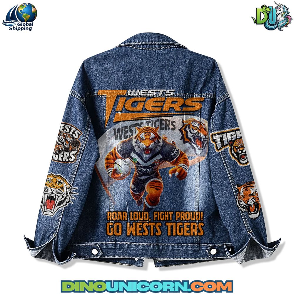 Wests Tigers Denim Jacket Wests Tigers Denim Jacket