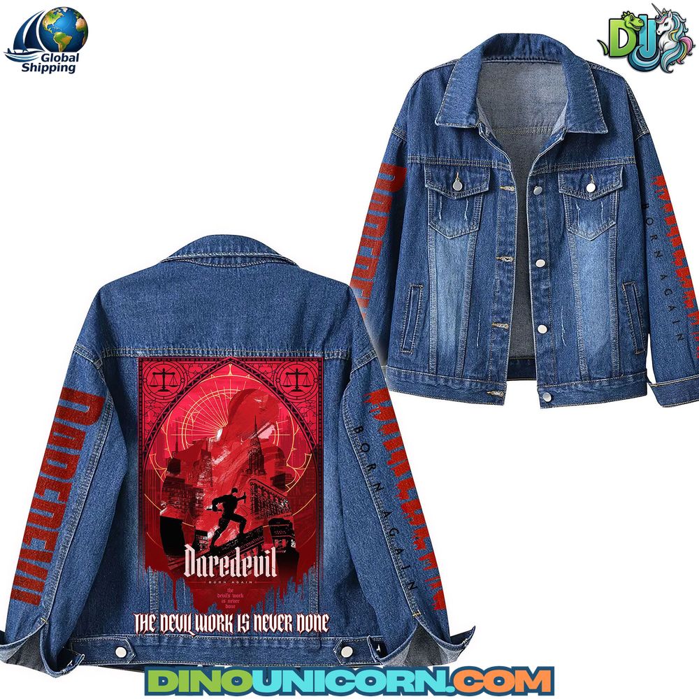 Daredevil Born Again Denim Jacket Daredevil Born Again Denim Jacket