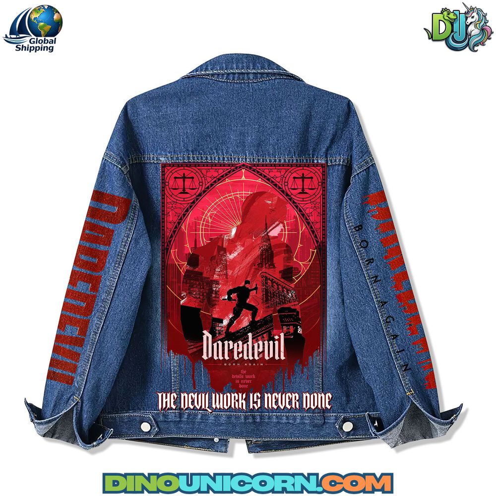 Daredevil Born Again Denim Jacket Daredevil Born Again Denim Jacket
