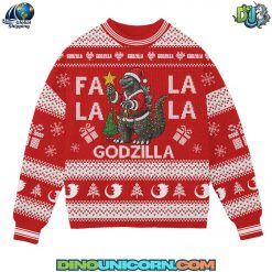 Godzilla Ugly Christmas Sweater