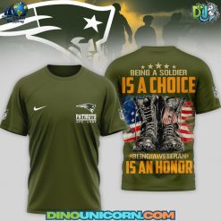 New England Patriots Army Veteran 3D T-shirt