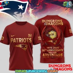 New England Patriots Dungeons And Dragons 50th Anniversary T-shirt