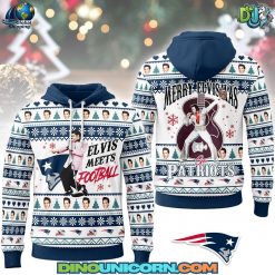 New England Patriots Elvis Presley Christmas Hoodie