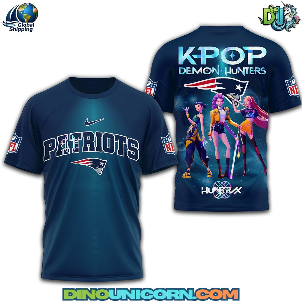 New England Patriots KPop Demon Hunters T-shirt New England Patriots KPop Demon Hunters T-shirt