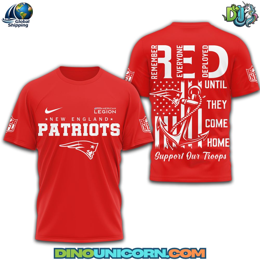 New England Patriots Red Friday T-shirt New England Patriots Red Friday T-shirt