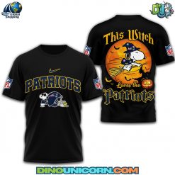 New England Patriots Snoopy Witch T-shirt