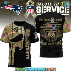 New England Patriots Thank you Veterans T-shirt