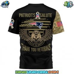 New England Patriots Thank you Veterans T-shirt