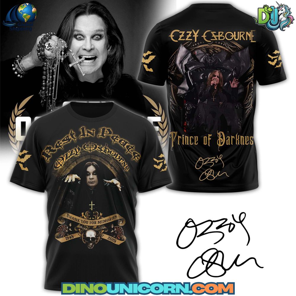 Ozzy Osbourne Tshirt Ozzy Osbourne T-shirt featuring album art, skull graphics, and gothic-inspired designs, soft cotton, unisex and oversized options for metal fans.