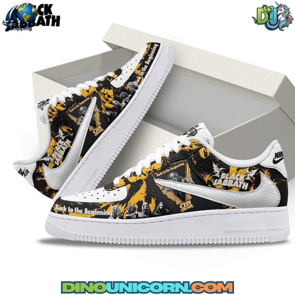 Black Sabbath Back to the Beginning Air Force 1 Sneaker Black Sabbath Back to the Beginning Air Force 1 Sneaker