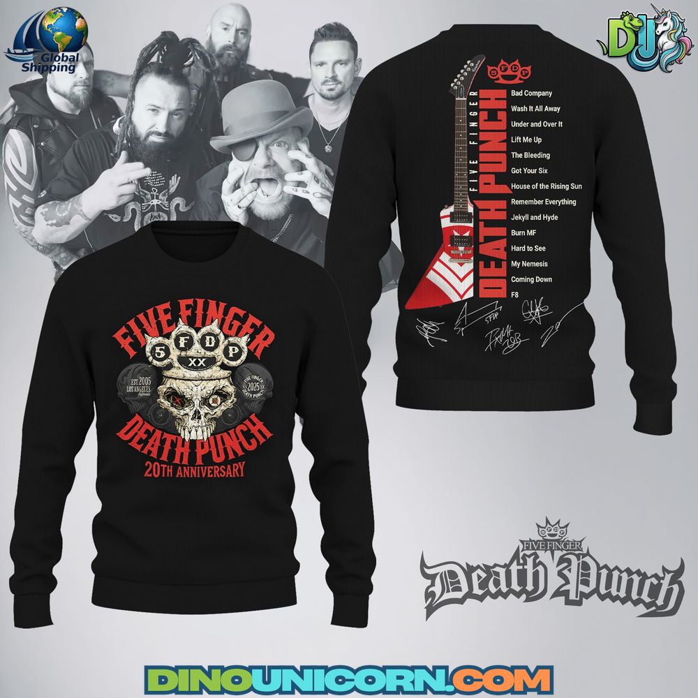 Five Finger Death Punch 20th Anniversary T-shirt Five Finger Death Punch 20th Anniversary T-shirt