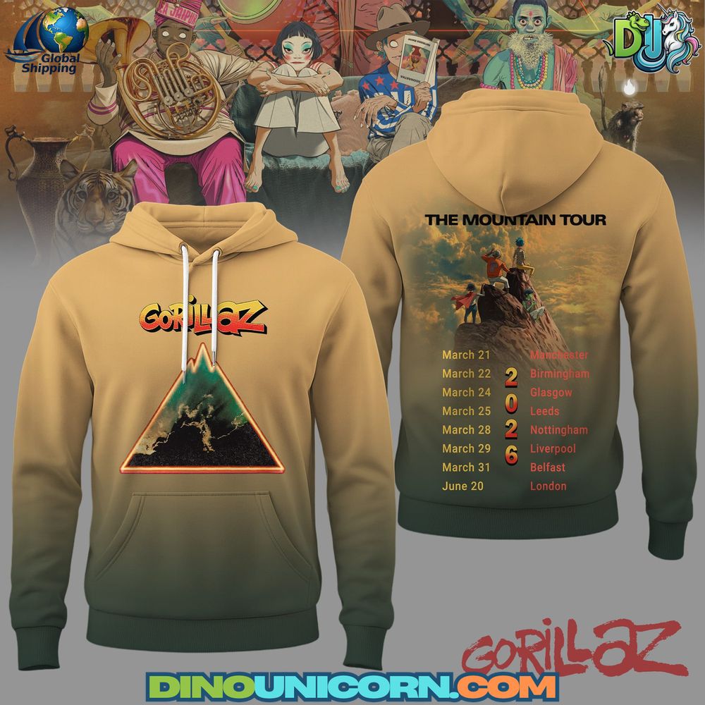 Gorillaz The Mountain Tour T-shirt Gorillaz The Mountain Tour T-shirt