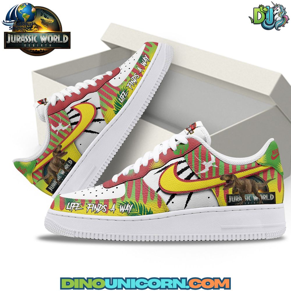 Jurassic World Life Finds a Way Air Force 1 Sneaker Jurassic World Life Finds a Way Air Force 1 Sneaker