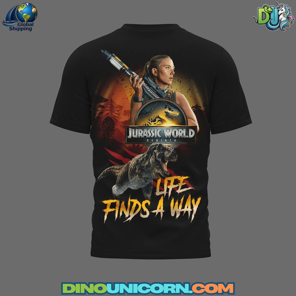 Jurassic World Life Finds a Way T-shirt Jurassic World Life Finds a Way T-shirt