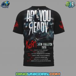 Korn Latin America 2026 Tour Tshirt