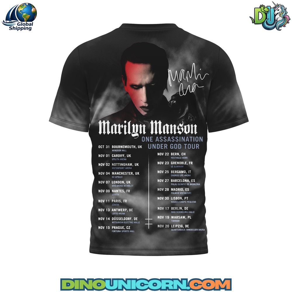 Marilyn Manson One Assassination Under God Tour T-shirt Marilyn Manson One Assassination Under God Tour T-shirt