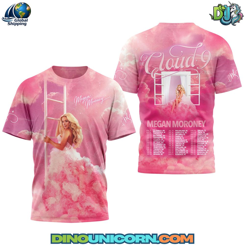 Megan Moroney Cloud 9 Tour T-shirt Megan Moroney Cloud 9 Tour T-shirt