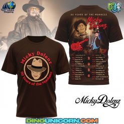 Micky Dolenz 60 Years of The Monkees Tour T-shirt