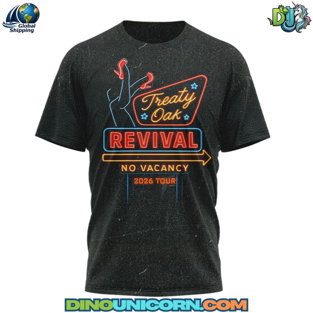 Treaty Oak Revival No Vacancy Tour T-shirt Treaty Oak Revival No Vacancy Tour T-shirt