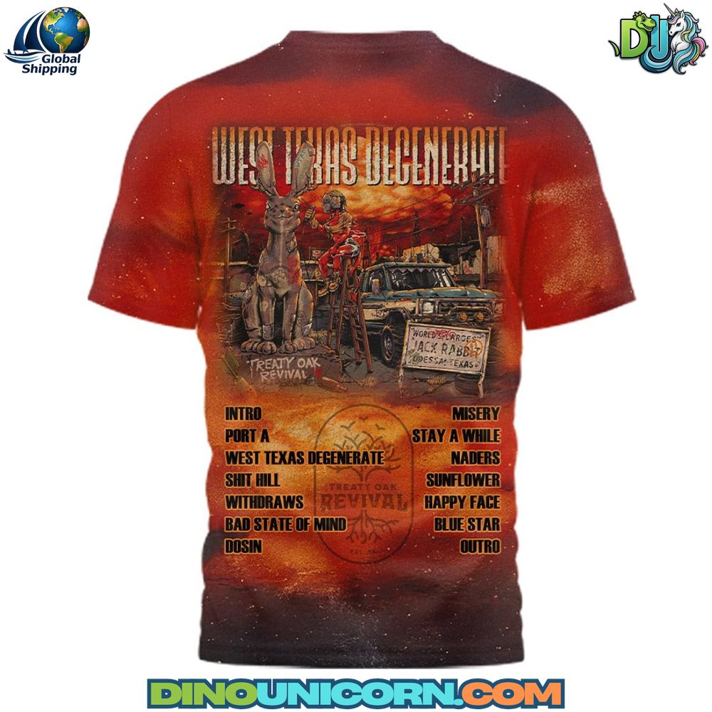 Treaty Oak Revival West Texas Degenerate T-shirt Treaty Oak Revival West Texas Degenerate T-shirt