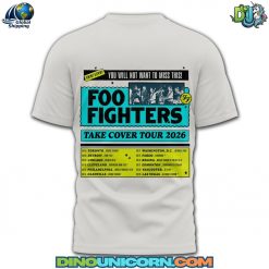 Foo Fighters Take Cover Tour 2026 Tshirt