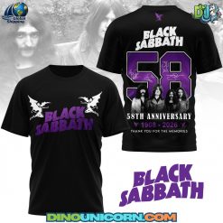 Black Sabbath 58th Anniversary T-shirt